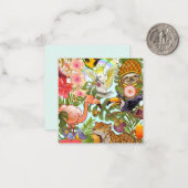 Tropisch Notitiekaartje (Voorkant / Achterkant in situ)