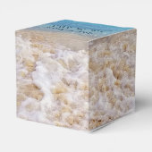 Tropisch Oceaastrand Bruiloft Bedankdoosjes (Achterkant)