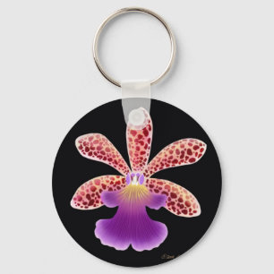 Tropisch Oerstedella Orchid Flower Sleutelhanger