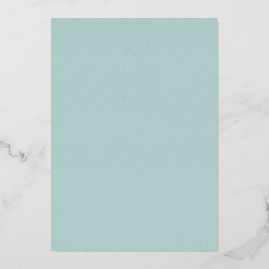 Tropisch oerwoud blauw modern blauw, behalve datum folie uitnodiging (Achterkant)