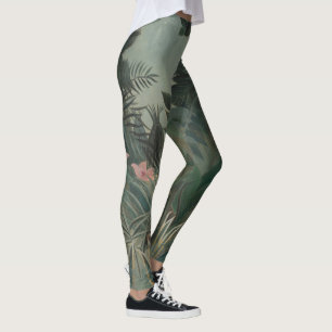 Tropisch Oerwoud bloemen Floral Rousseau Painting Leggings