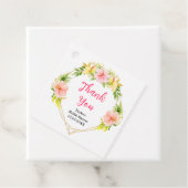 Tropisch Oerwoud Floral Vrijgezellenfeest Dank u Bedankjes Labels (In situ)