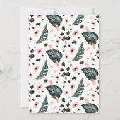 Tropisch Oerwoud Greenery | Roze Afstuderen van Fl Kaart (Achterkant)