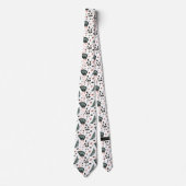 Tropisch Oerwoud Greenery | Roze leopard-monogram Stropdas (Voorkant)