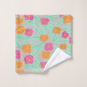 Tropisch Oerwoud Hibiscus Bad Handdoek (Wasdoekje)