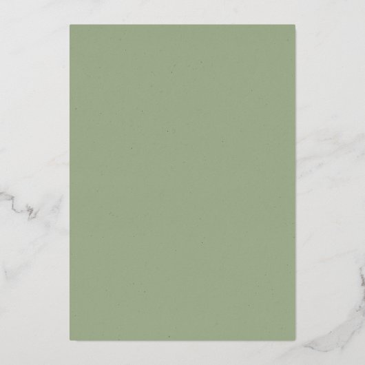 Tropisch oerwoud leaft modern groen op datum folie uitnodiging (Achterkant)