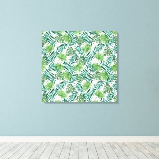 Tropisch Oerwoud lekt Canvas Afdruk (Insitu (Houten vloer))