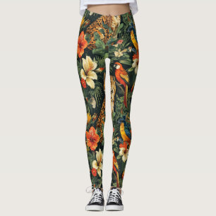 Tropisch Oerwoud Leopard All-Over-Print Leggings