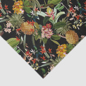 Tropisch Oerwoud met kolibries en bloemen Tiss Tissuepapier (Detail)