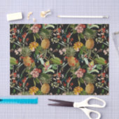 Tropisch Oerwoud met kolibries en bloemen Tiss Tissuepapier (Craft)