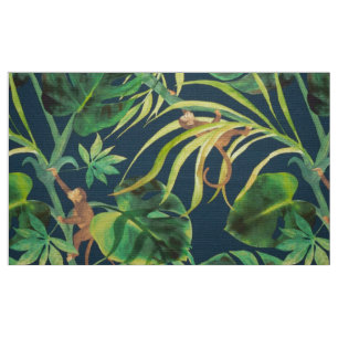  tropisch Oerwoud monkey Fabric Stof