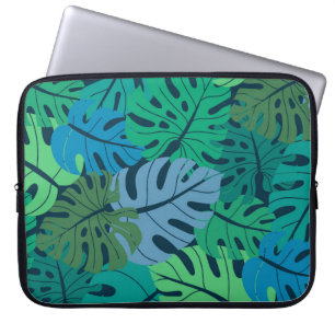 Tropisch Oerwoud Naadloos Patroon Laptop Sleeve