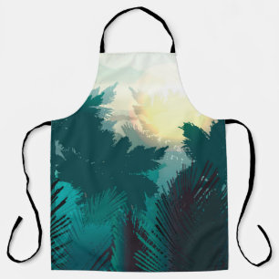 Tropisch Oerwoud: ochtendlandschap. Schort