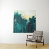 Tropisch Oerwoud:  ochtendlandschap. Wandkleed (In situ)