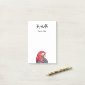Tropisch Oerwoud Parrot Tekening Kleurrijke Macaw Post-it® Notes (Op bureau)