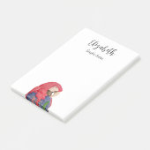 Tropisch Oerwoud Parrot Tekening Kleurrijke Macaw Post-it® Notes (Schuin)