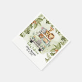 Tropisch Oerwoud Safari Animals Boy Baby shower Servet (Hoek)
