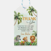 Tropisch Oerwoud Safari Cadeaulabel (Voorkant)