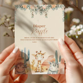 Tropisch Oerwoud Safari Dieren Jongen Raffle Diapp Informatiekaartje