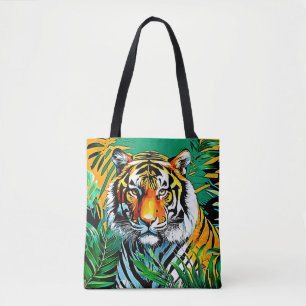Tropisch Oerwoud Tiger Gaze Design Draagtas