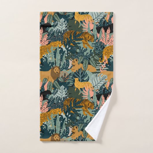 Tropisch Oerwoud van luipaard en tijger Bad Handdoek (Handdoek)