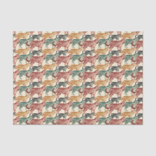  tropisch Oerwoud Wilde Stalking Leopard Tissuepapier