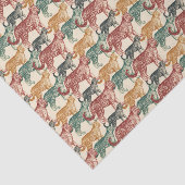 tropisch Oerwoud Wilde Stalking Leopard Tissuepapier (Detail)