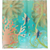 Tropisch onder het ontwerp van het Zee Douchegordijn (Voorkant)