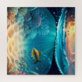 Tropisch onderwaterlandschap legpuzzel (Horizontaal)