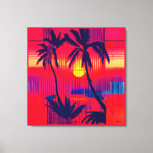Tropisch ontsnappingsfantasie canvas afdruk
