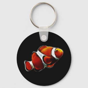 Tropisch Oranje Clownfish Clown Fish Sleutelhanger