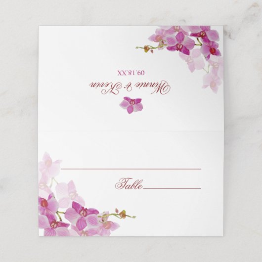 Tropisch orchidee bruiloft (Buitenkant ongevouwen)