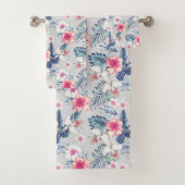 Tropisch orchidee Floral Pattern Bad Handdoek (Insitu)