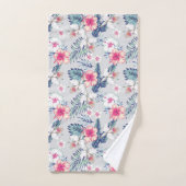 Tropisch orchidee Floral Pattern Bad Handdoek (Handdoek)