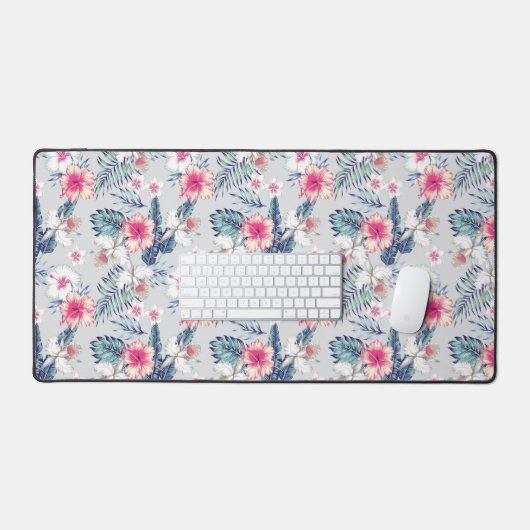 Tropisch orchidee Floral Pattern Bureaumat (Keyboard & Muis)