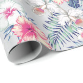 Tropisch orchidee Floral Pattern Cadeaupapier (Rol Hoek)