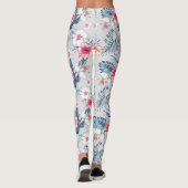 Tropisch orchidee Floral Pattern Leggings (Achterkant)