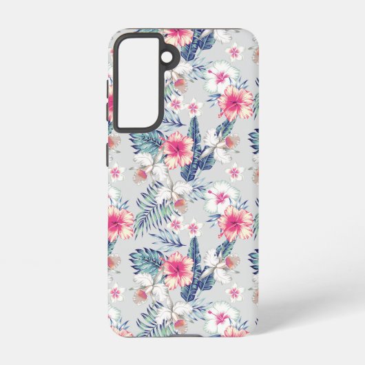 Tropisch orchidee Floral Pattern Samsung Galaxy Hoesje (Achterkant)