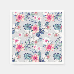 Tropisch orchidee Floral Pattern Servet