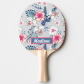 Tropisch orchidee Floral Pattern Tafeltennisbatje (Voorkant)