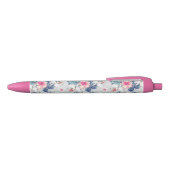 Tropisch orchidee Floral Pattern Zwarte Inkt Pen (Bovenkant)