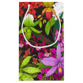 Tropisch orchidee fluitje tuft-tas klein cadeauzakje (Achterkant)