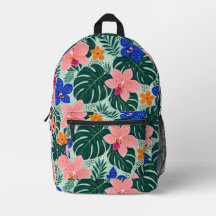 Tropisch Orchidee & Monstera Bloemmotief