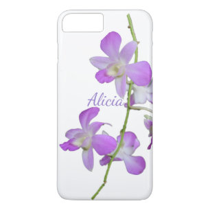Tropisch orchidee paars wit iPhone 8 plus / 7 plus hoesje