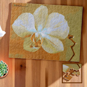 Tropisch orchidee penselen in de schaduw van Sinaa Legpuzzel