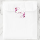 Tropisch orchidee ticker vierkante sticker (Tas)