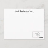 Tropisch paar briefkaart (Achterkant)