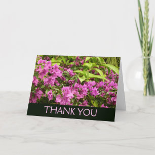 Tropisch Paarse Bougainvillea Bloem Bedankkaart