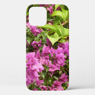 Tropisch Paarse Bougainvillea Floral iPhone 12 Hoesje