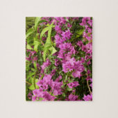 Tropisch Paarse Bougainvillea Floral Legpuzzel (Verticaal)